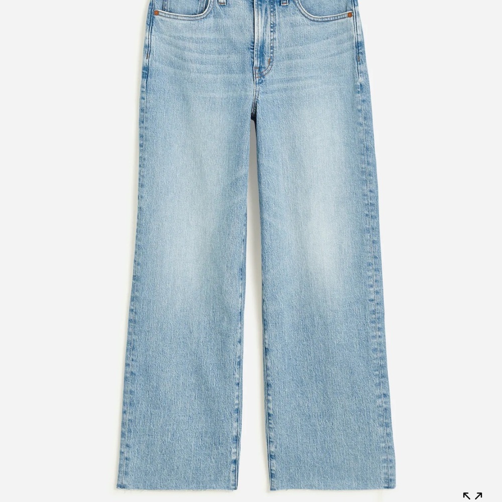 Madewell The Perfect Vintage High Waist Crop Wide Leg Jeans (petite)